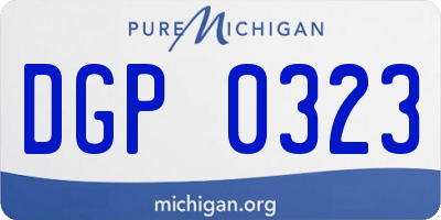 MI license plate DGP0323