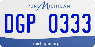 MI license plate DGP0333