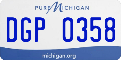 MI license plate DGP0358
