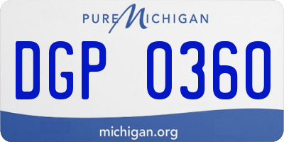MI license plate DGP0360
