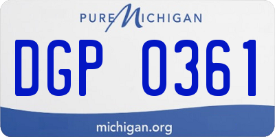 MI license plate DGP0361
