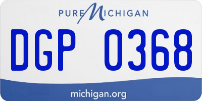 MI license plate DGP0368