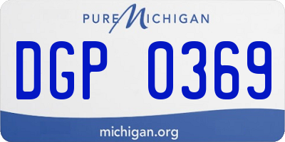 MI license plate DGP0369