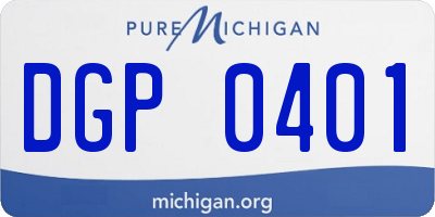 MI license plate DGP0401