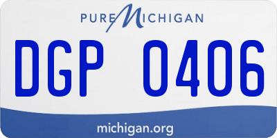 MI license plate DGP0406
