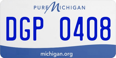 MI license plate DGP0408