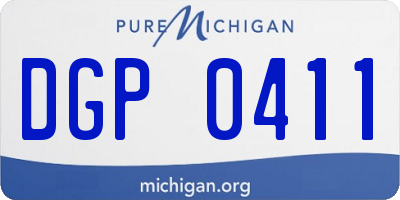 MI license plate DGP0411