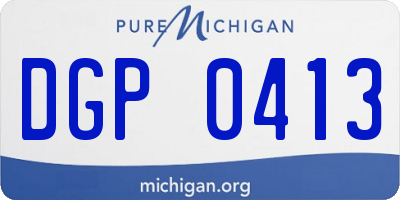 MI license plate DGP0413