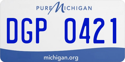 MI license plate DGP0421