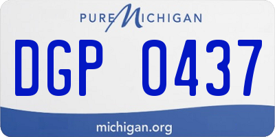 MI license plate DGP0437