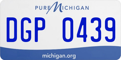 MI license plate DGP0439
