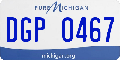 MI license plate DGP0467