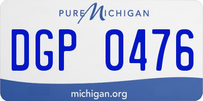 MI license plate DGP0476