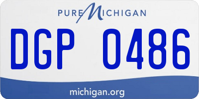 MI license plate DGP0486
