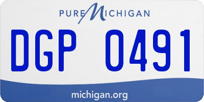 MI license plate DGP0491