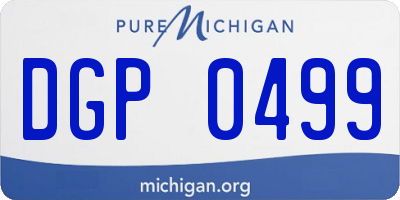 MI license plate DGP0499