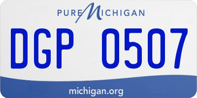 MI license plate DGP0507