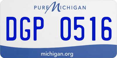 MI license plate DGP0516