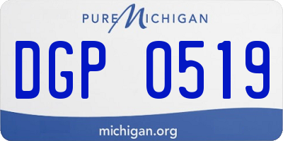 MI license plate DGP0519