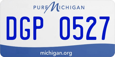 MI license plate DGP0527
