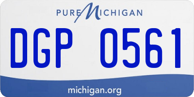 MI license plate DGP0561