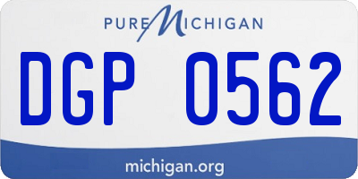 MI license plate DGP0562