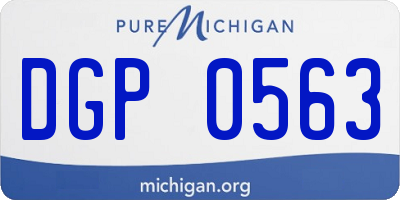 MI license plate DGP0563