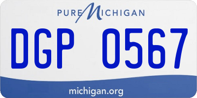 MI license plate DGP0567