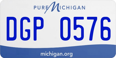 MI license plate DGP0576