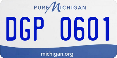 MI license plate DGP0601