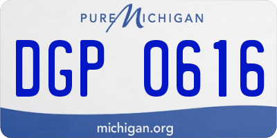 MI license plate DGP0616