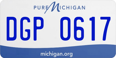 MI license plate DGP0617