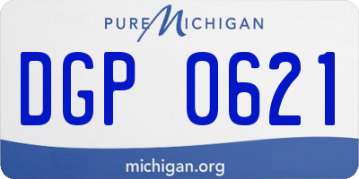 MI license plate DGP0621