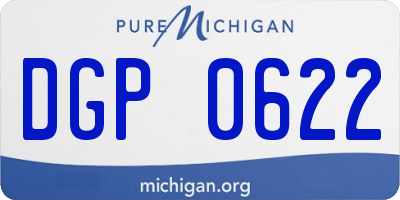 MI license plate DGP0622