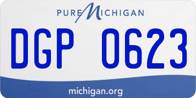 MI license plate DGP0623