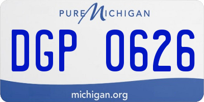 MI license plate DGP0626