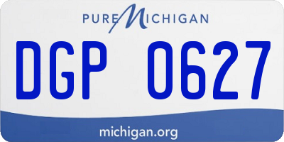 MI license plate DGP0627