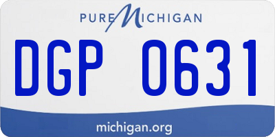 MI license plate DGP0631