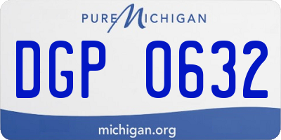 MI license plate DGP0632