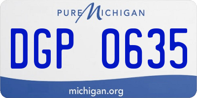 MI license plate DGP0635