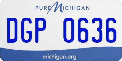 MI license plate DGP0636