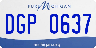 MI license plate DGP0637