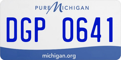 MI license plate DGP0641