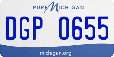 MI license plate DGP0655