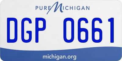 MI license plate DGP0661