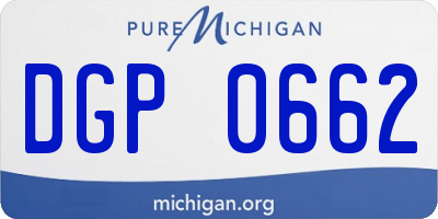MI license plate DGP0662