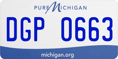 MI license plate DGP0663