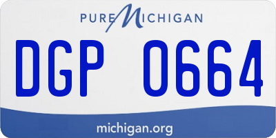 MI license plate DGP0664