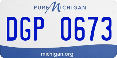 MI license plate DGP0673