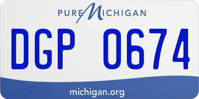 MI license plate DGP0674